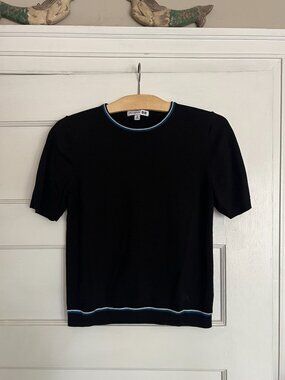 Uniqlo x JW Anderson Crew Neck Short Sleeve Black Sweater